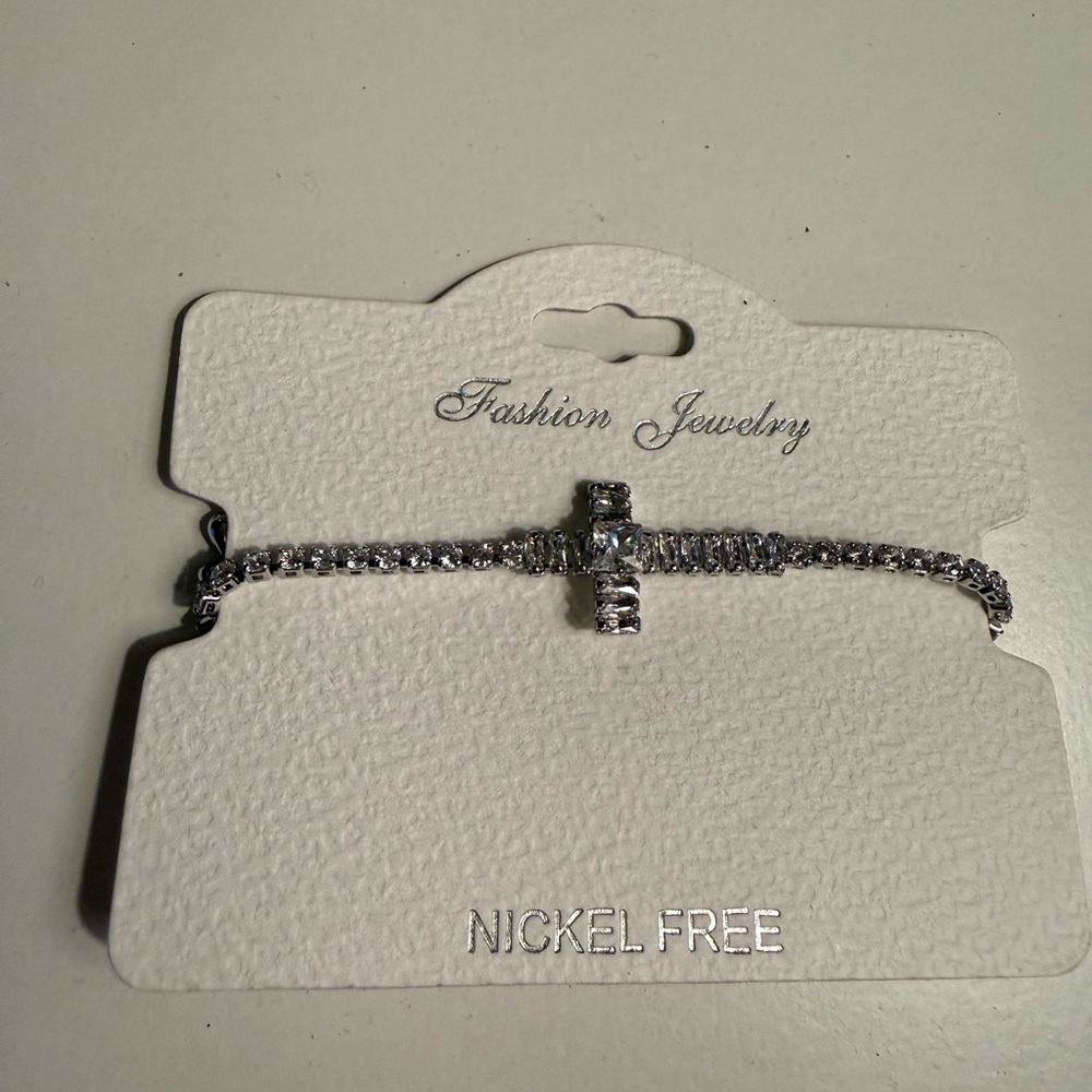 Silver Cross Bracelet